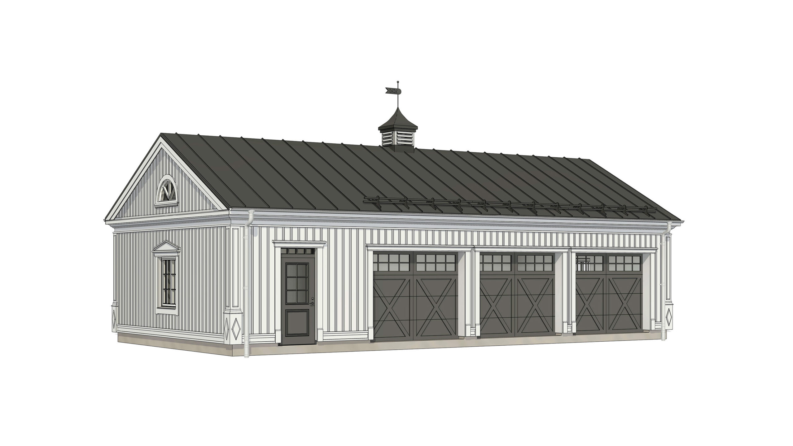 Garage Herrgård spegelvänd